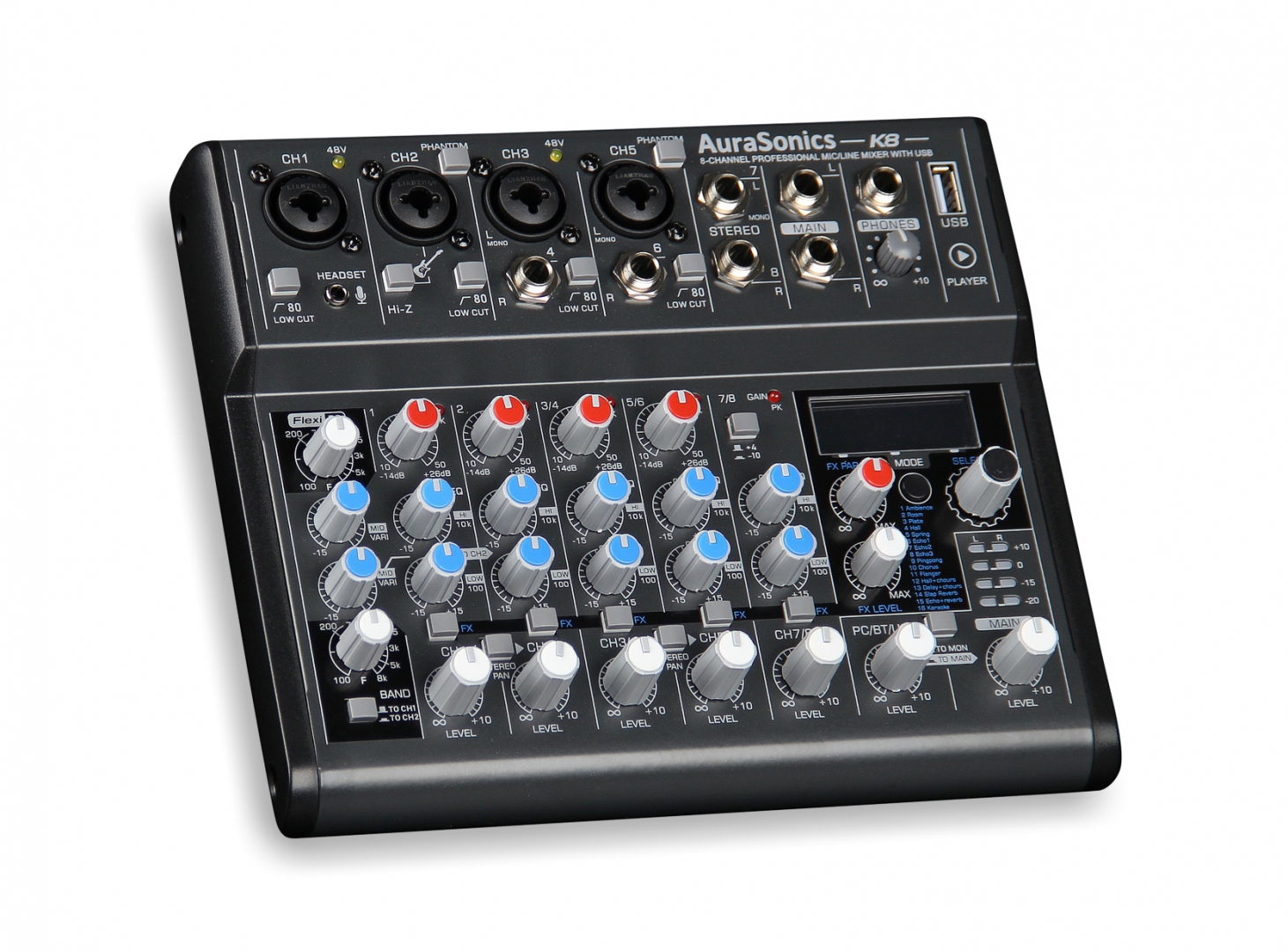 AuraSonics K8 компактный микшерный пульт в Тихорецке