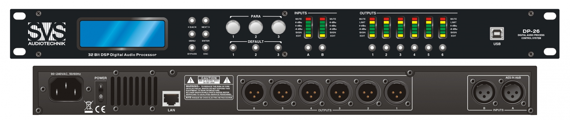 SVS Audiotechnik DP-26 Цифровой процессор: 2 входа 6 выходов в Тихорецке