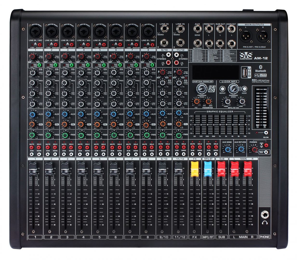 SVS Audiotechnik mixers AM-12 Микшерный пульт аналоговый, 12-канальный в Тихорецке