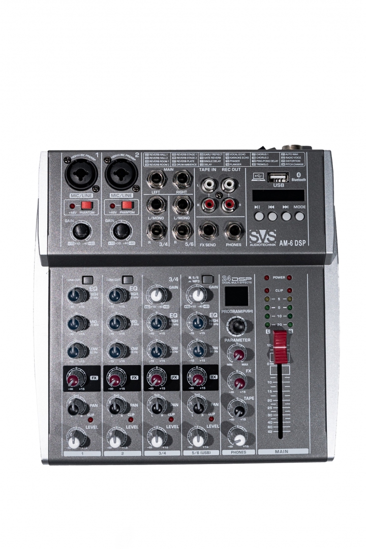 SVS Audiotechnik mixers AM-6 DSP Микшерный пульт аналоговый, 6-канальный SVS Audiotechnik mixers в Тихорецке